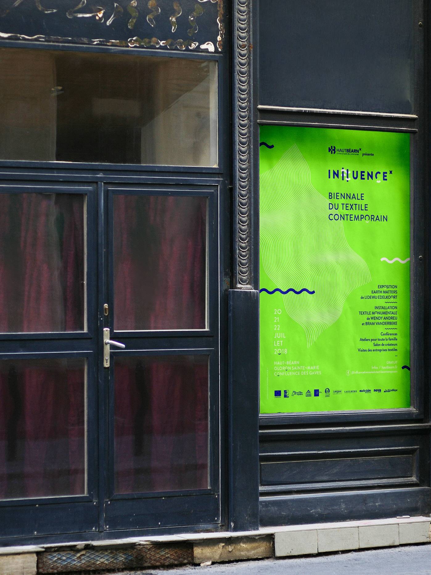 Infleuence Biennale du Textile Contemporain Oloron Bleu Juin