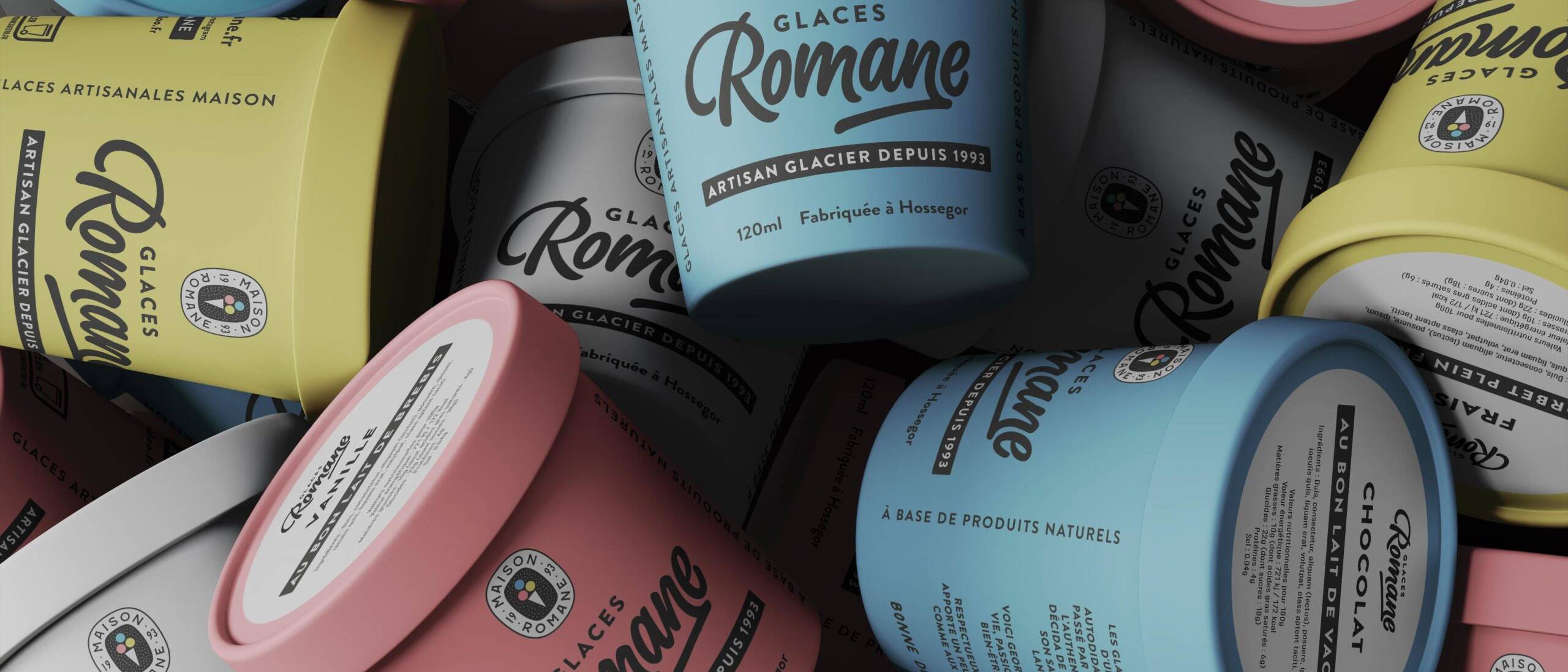Glaces Romane Bleu Juin Logo