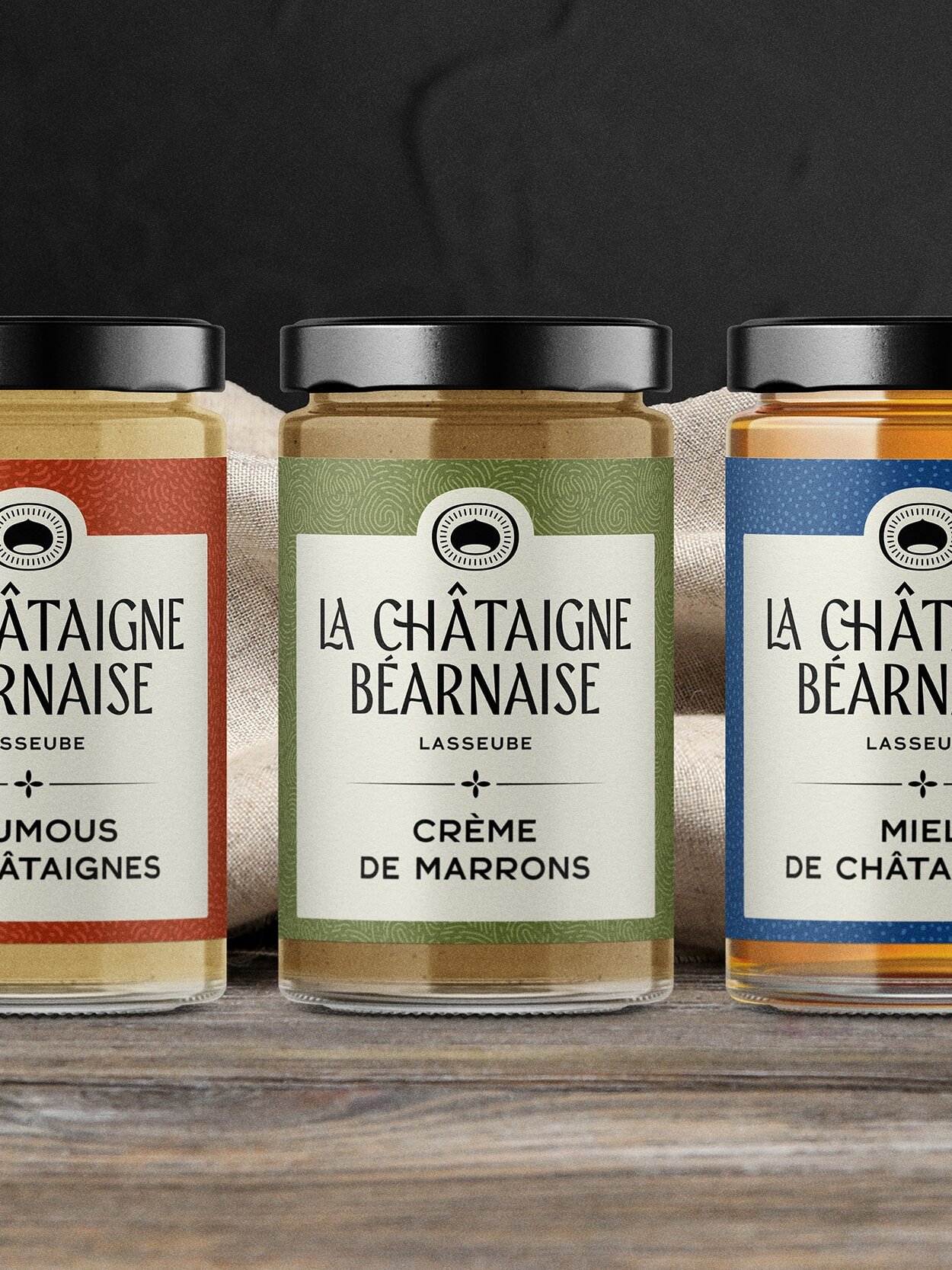 chataigne bearnaise bleu juin lasseube paskaging