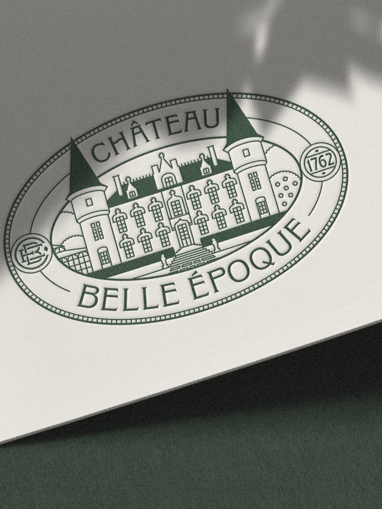 chateau belle epoque linxe bleu juin logo identite visuelle branding graphiste